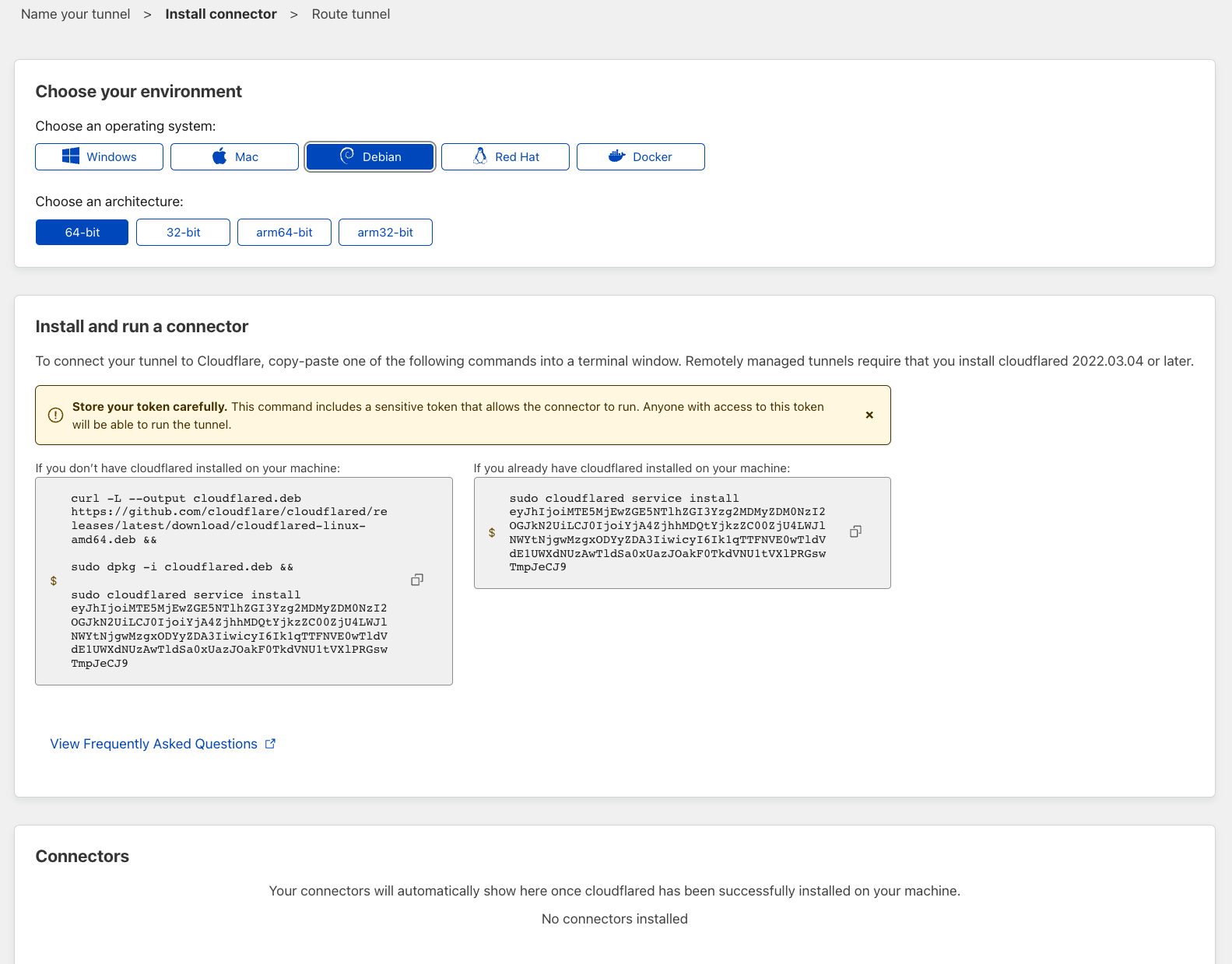 Connecting the connector