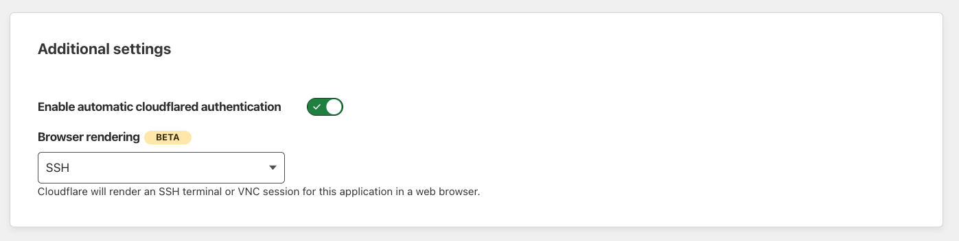 Enable browser rendering